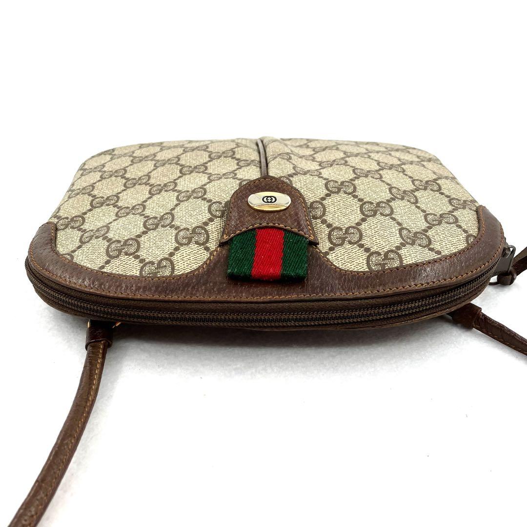 GUCCI グッチ ショルダーバッグ PVC レザー GG シェリーライン