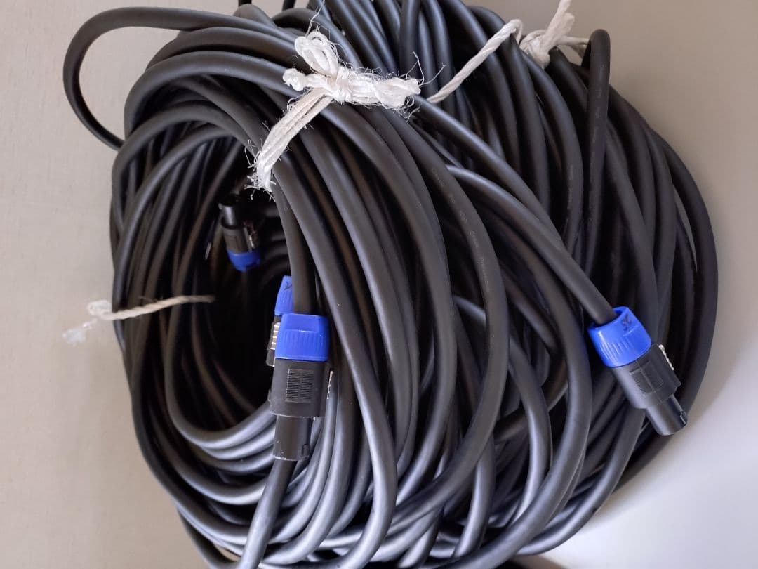 ①４芯スピーカーケーブル 25m４本