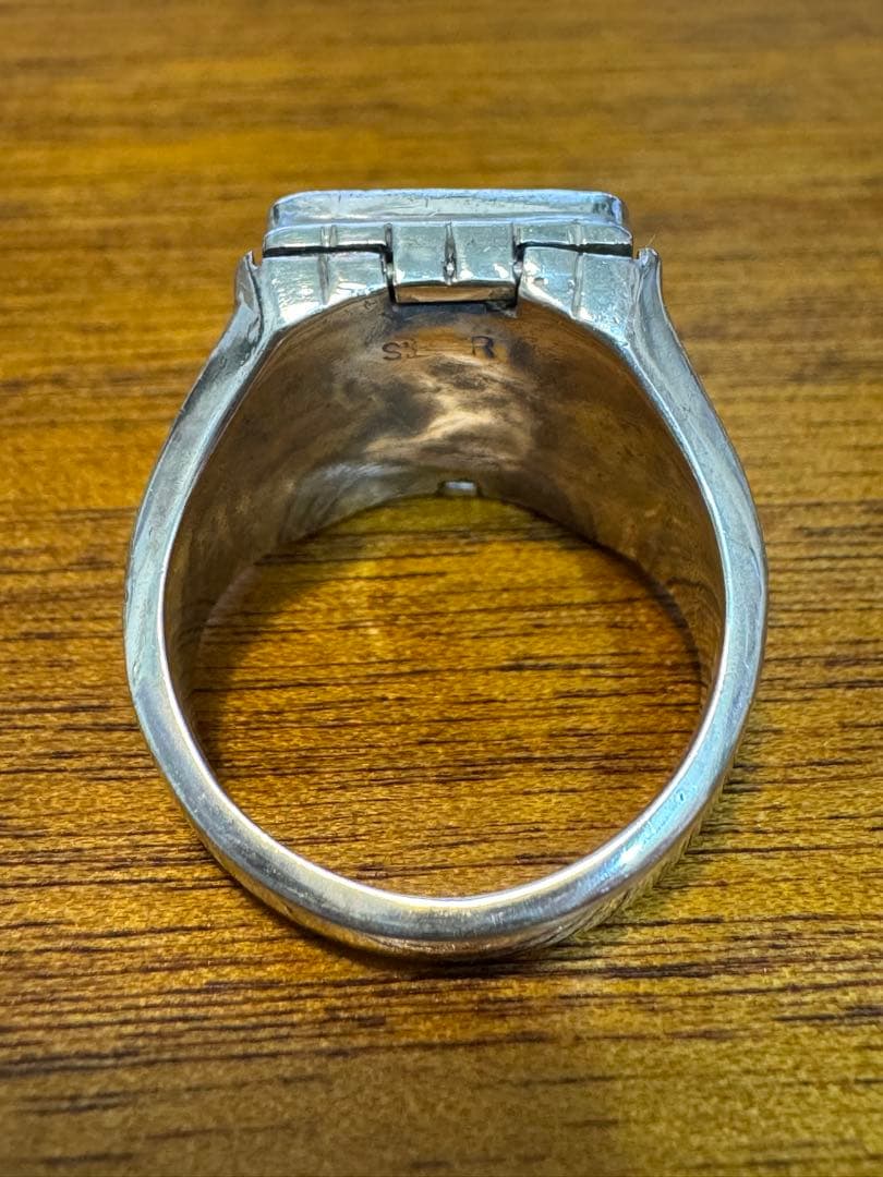 S*r様 ヴィンテージ　ブラッドストーン　シルバーリング