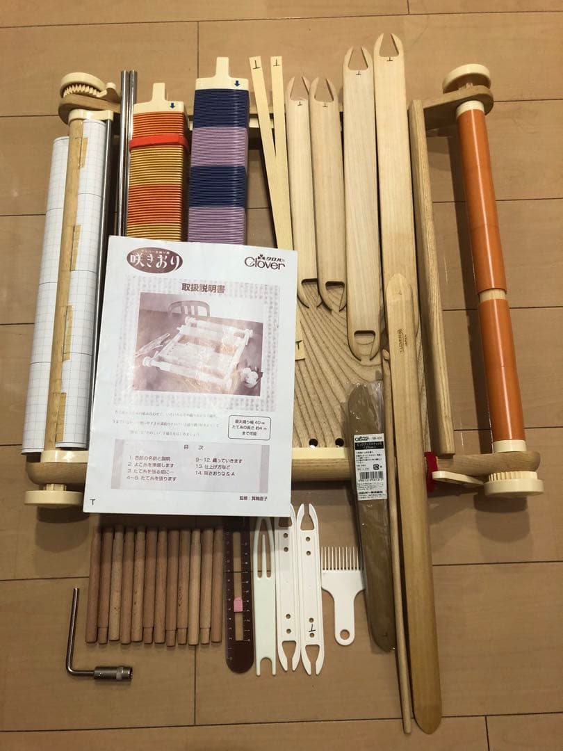 Clover 咲きおり　編み機　手織り機　機織り30羽40羽50羽ソウコウセット