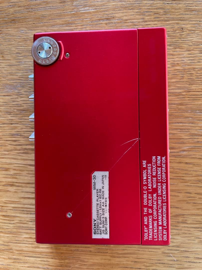 SONY WM-30 ウォークマン レッド(ジャンク)