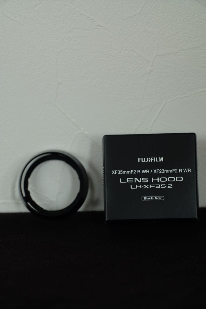 XF35mmF2 R WR 純正フード、別売フード、ブラックミストフィルター付