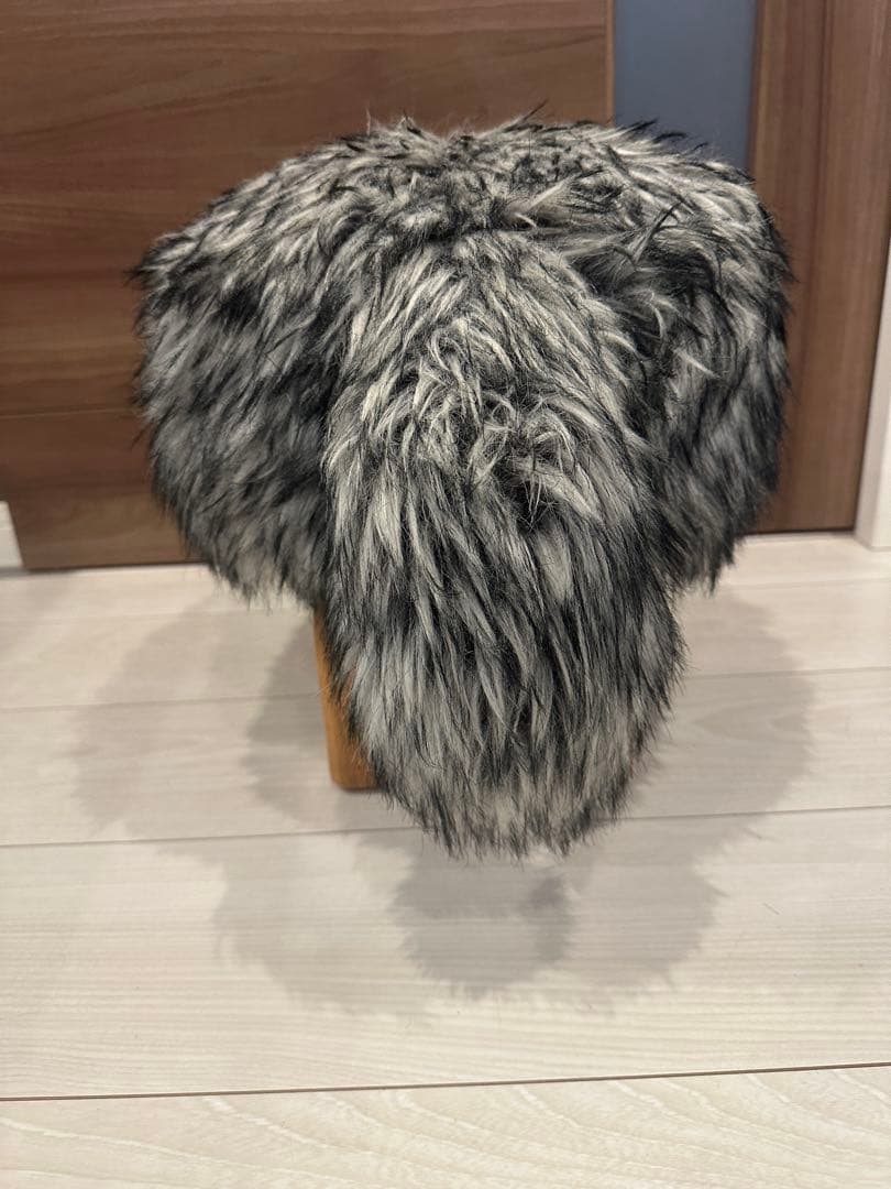 匠工芸　アニマルスツール　S ウルフグレーミックス