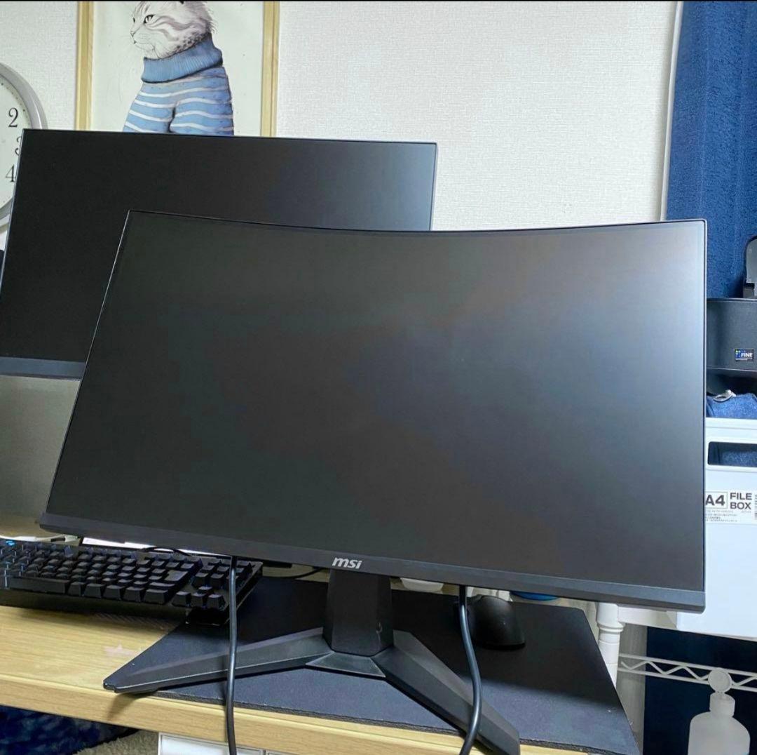 MSI 27インチ 曲面ゲーミングモニター MAG 27C6F 美品 2024年