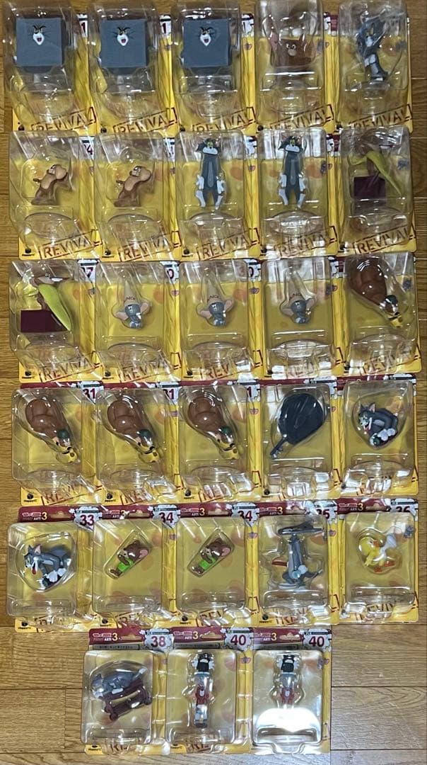 Happyくじ TOMandJERRY FUNNYART! フィギュア 53点