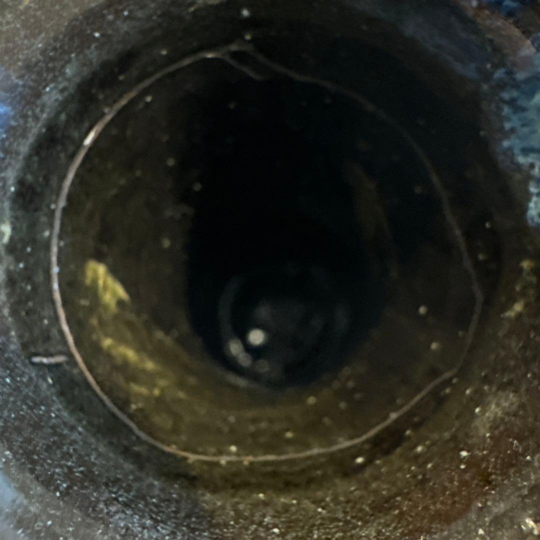 【壺屋焼】故.小橋川永弘緑釉唐草壺