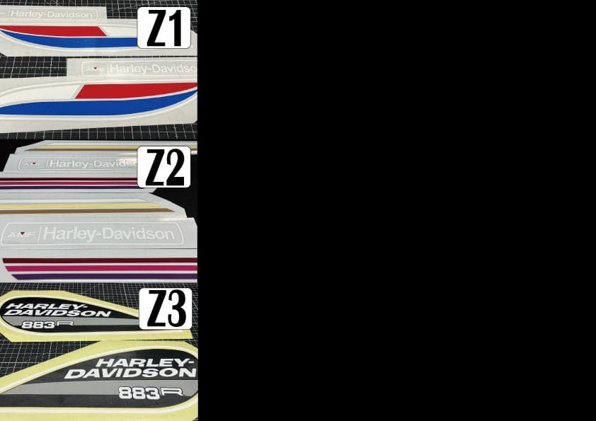 ハーレー　ステッカー　2025　自作品　Type-Z02　特殊形状　カラー変更可