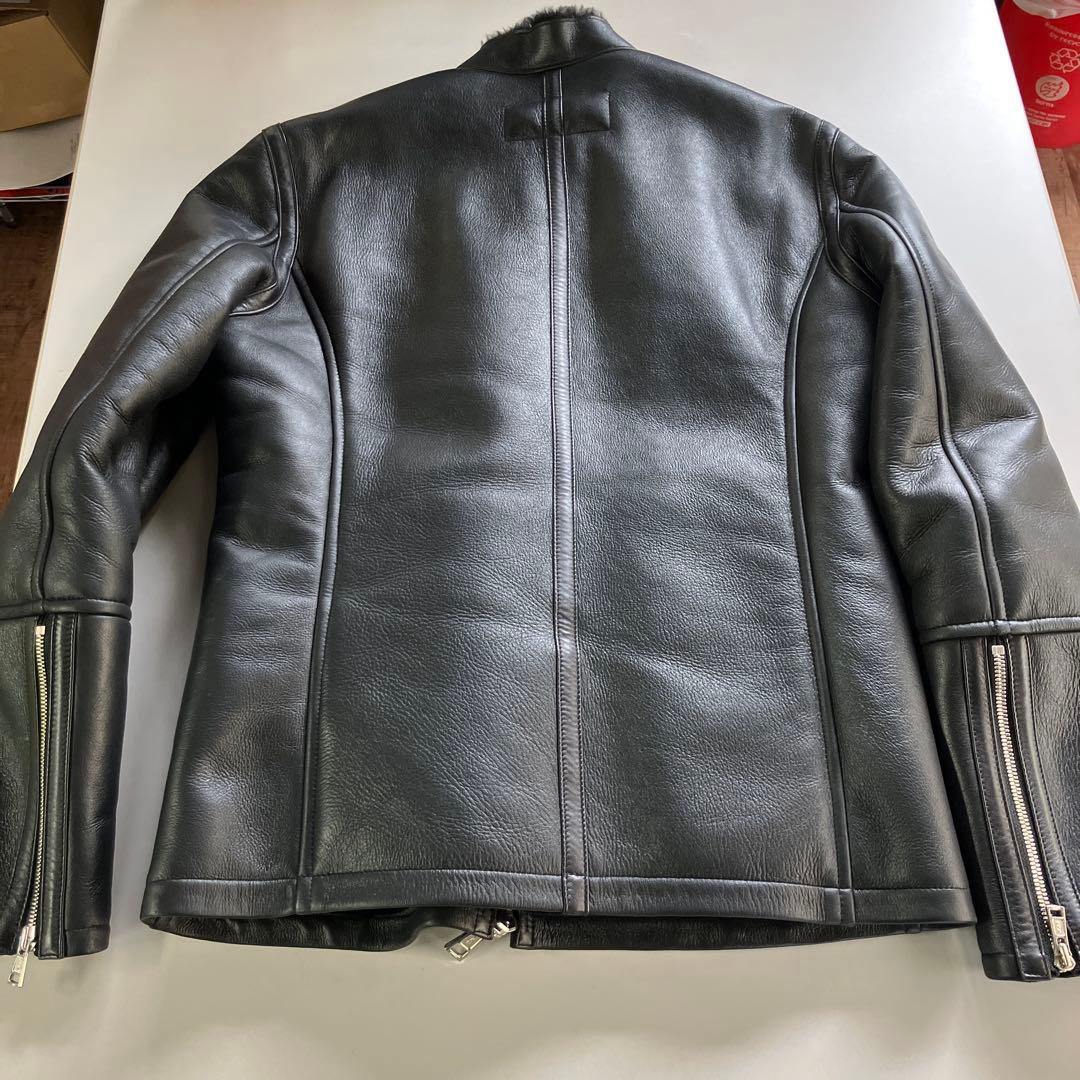 AKM ムートンシングルライダース　S 黒　EMMETI好きな方も