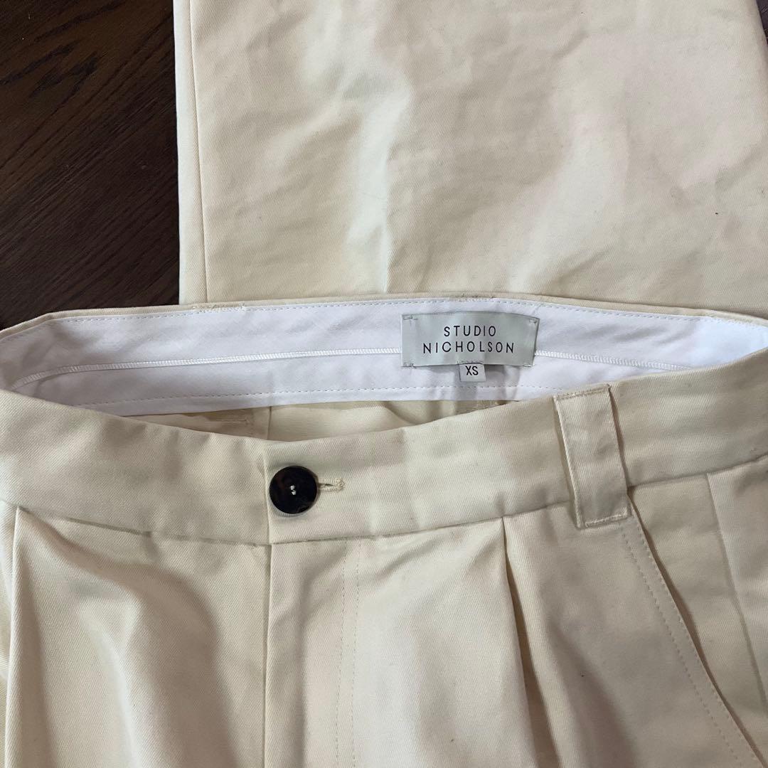 パンツ STUDIO NICHOLSON PEACHED COTTON SORTE