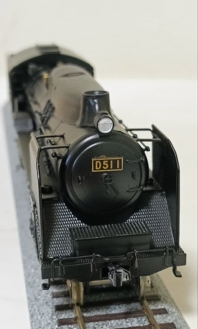 HOゲージ 天賞堂アダチ Ｄ51半流蒸気機関車、モーター交換、メンテナンス済