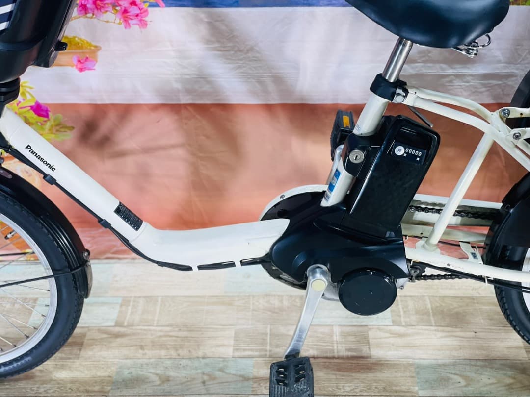 パナソニックギュット⭐️12AH！子供乗せ電動アシスト自転車Y2354