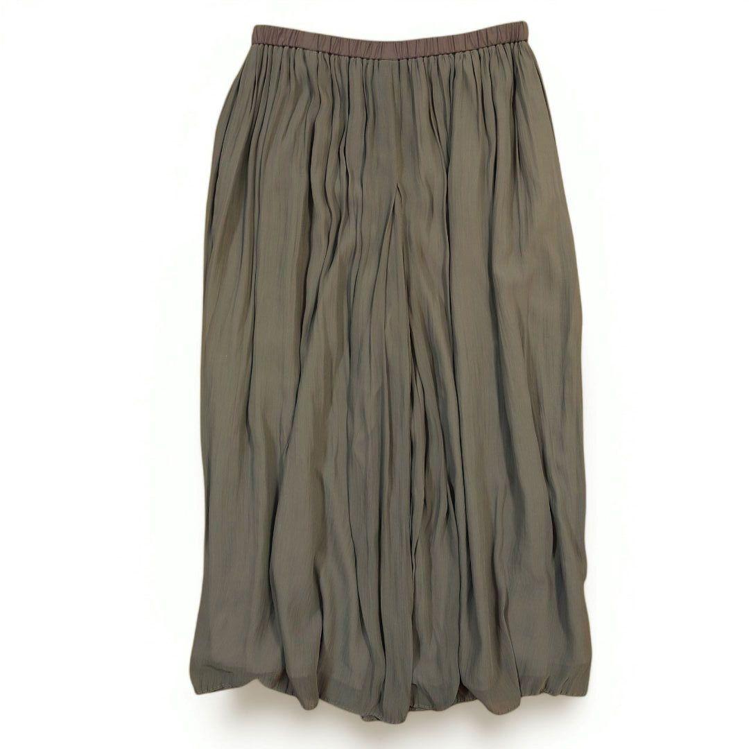 BEARDSLEY ビアズリー シフォンギャザーパンツ カーキ サイズ1