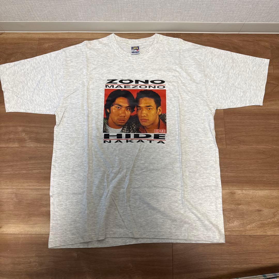 未使用品　ラ王　中田×前園　Tシャツ　サッカー