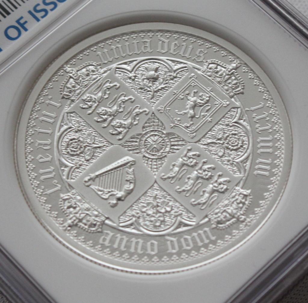 2021年イギリス ゴシッククラウンリバースシールド2oz NGC PF70UC