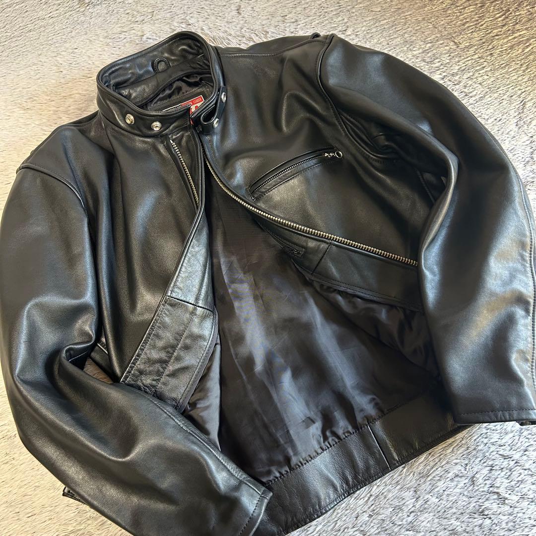 NANKAI ナンカイ　シングルライダース レザージャケット　シングルレザー　L