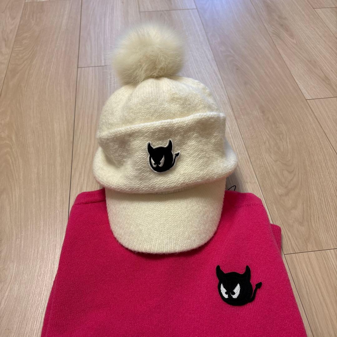 WAAC ワック　ニット帽　ホワイト