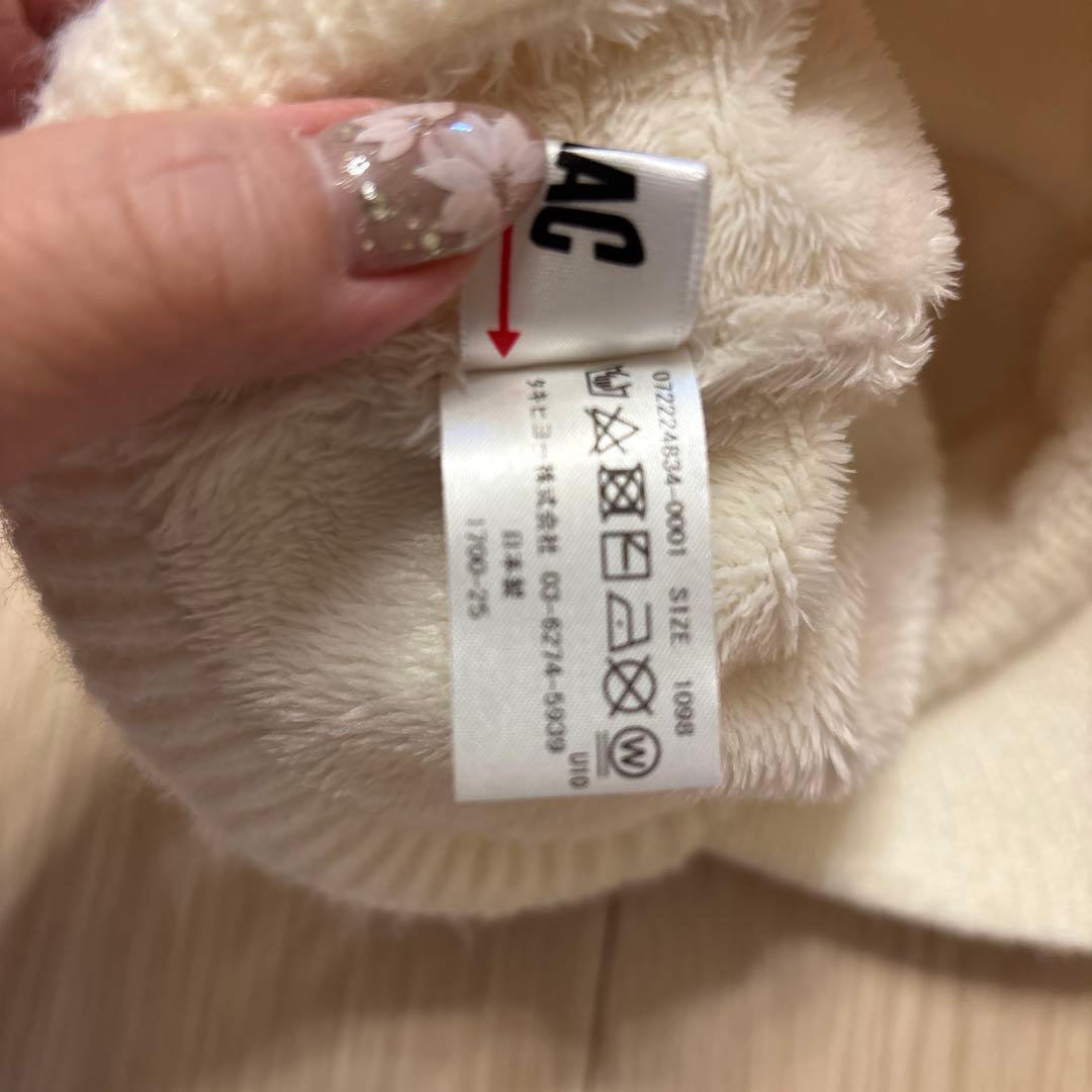 WAAC ワック　ニット帽　ホワイト