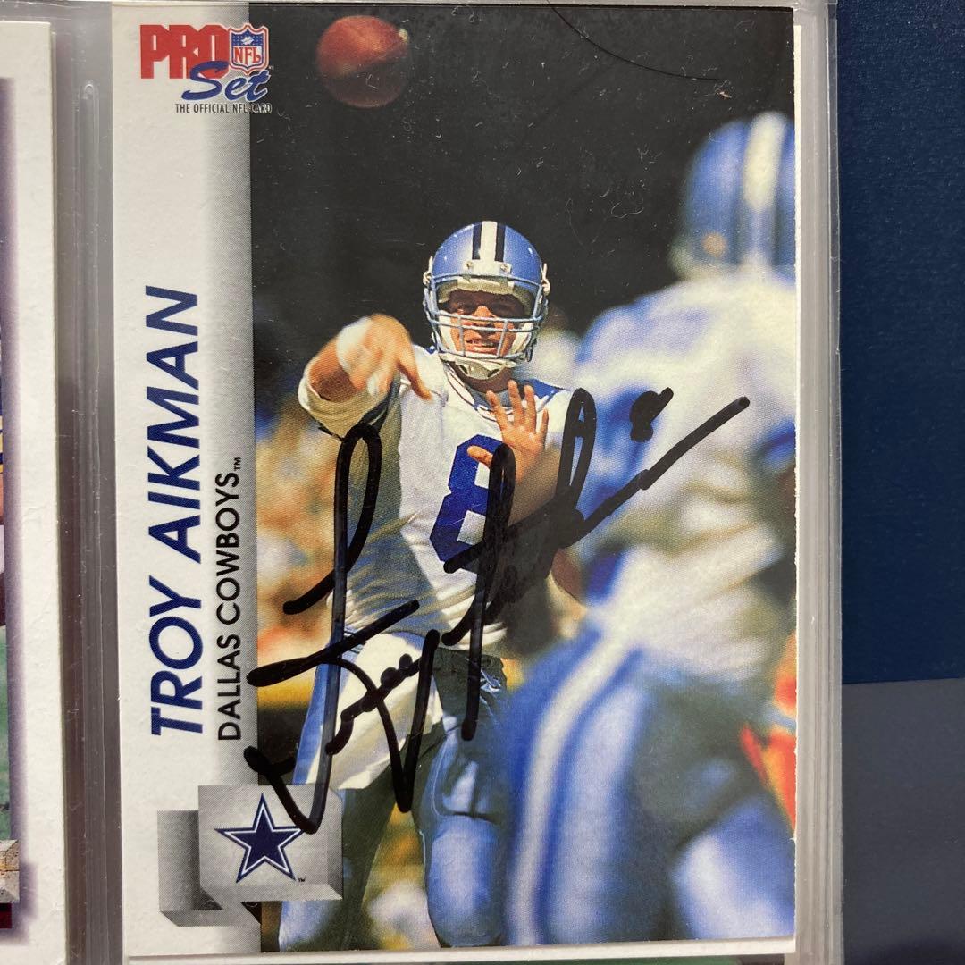 NFL Troy Aikman サインカード