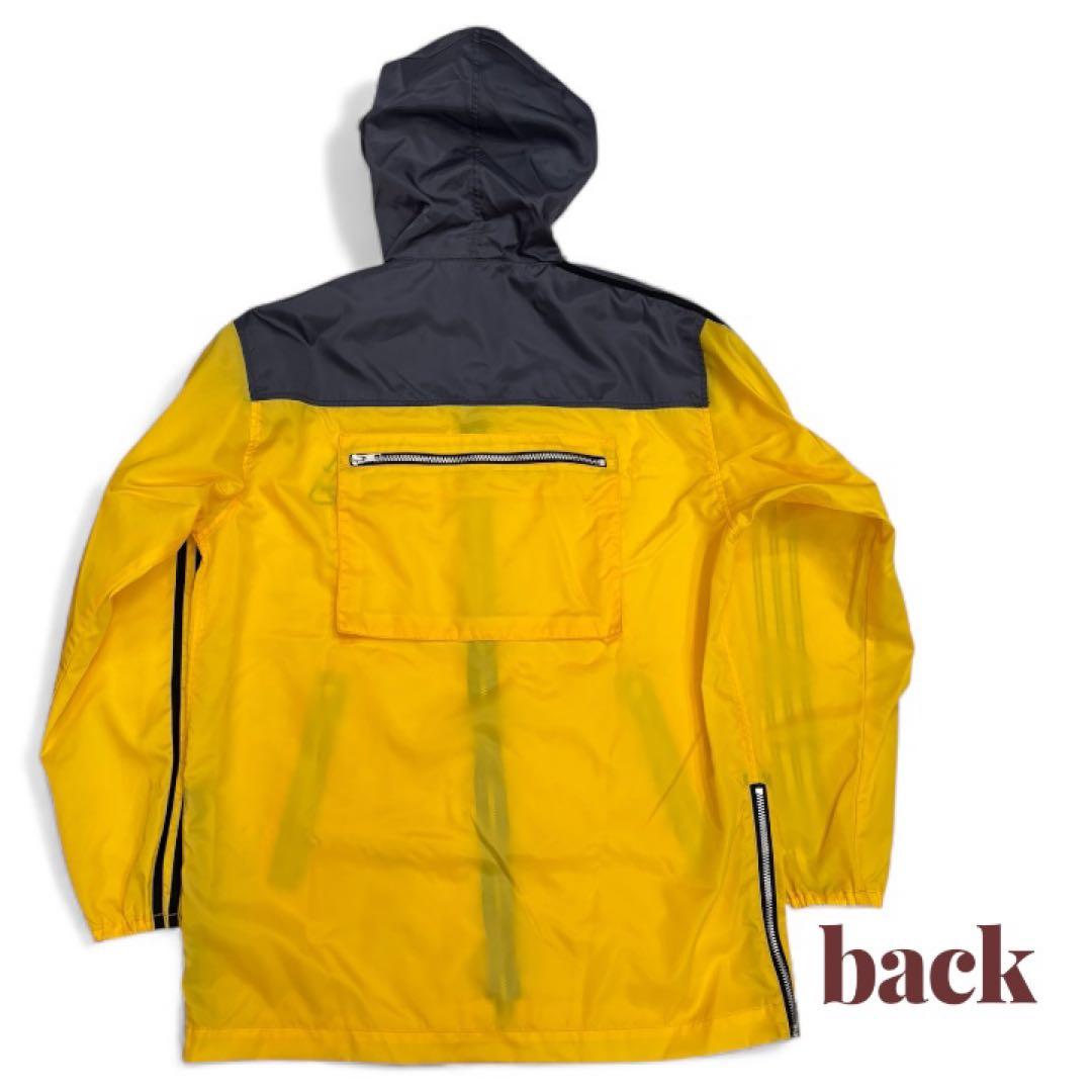 LEMONed hide ラインパーカー イエロー 3 ナイロン フード付希少