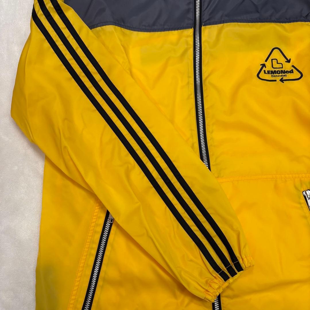 LEMONed hide ラインパーカー イエロー 3 ナイロン フード付希少