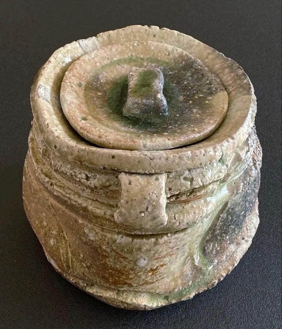 伊賀焼　耳付水指　井村侊生　　#3301