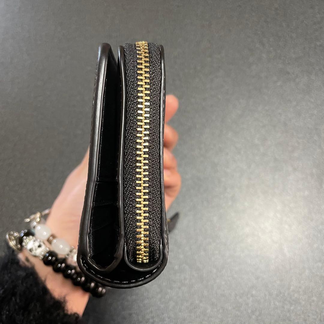 美品✨COACH レキシー 二つ折り財布 ブラック 日本限定　レザー