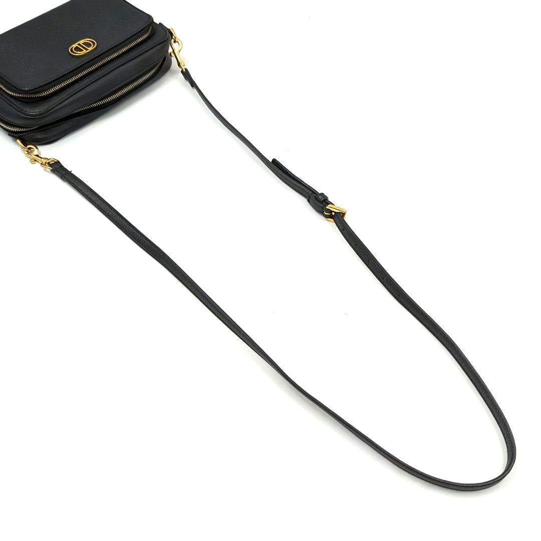 【美品】CHRISTIAN DIOR カロ ダブルポーチ ショルダーバッグ