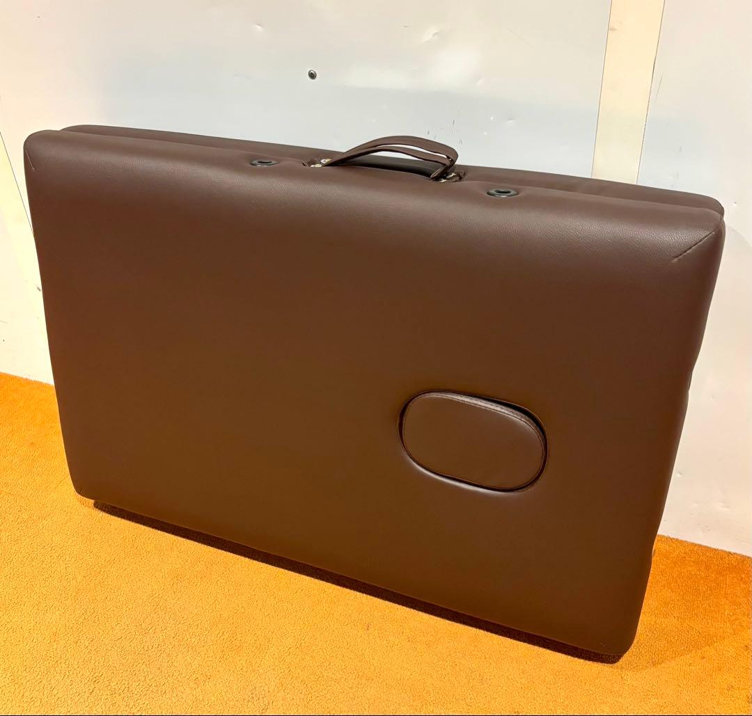 【美品】タンスのゲン 折りたたみ式 マッサージベッド MBD01 有孔 木製