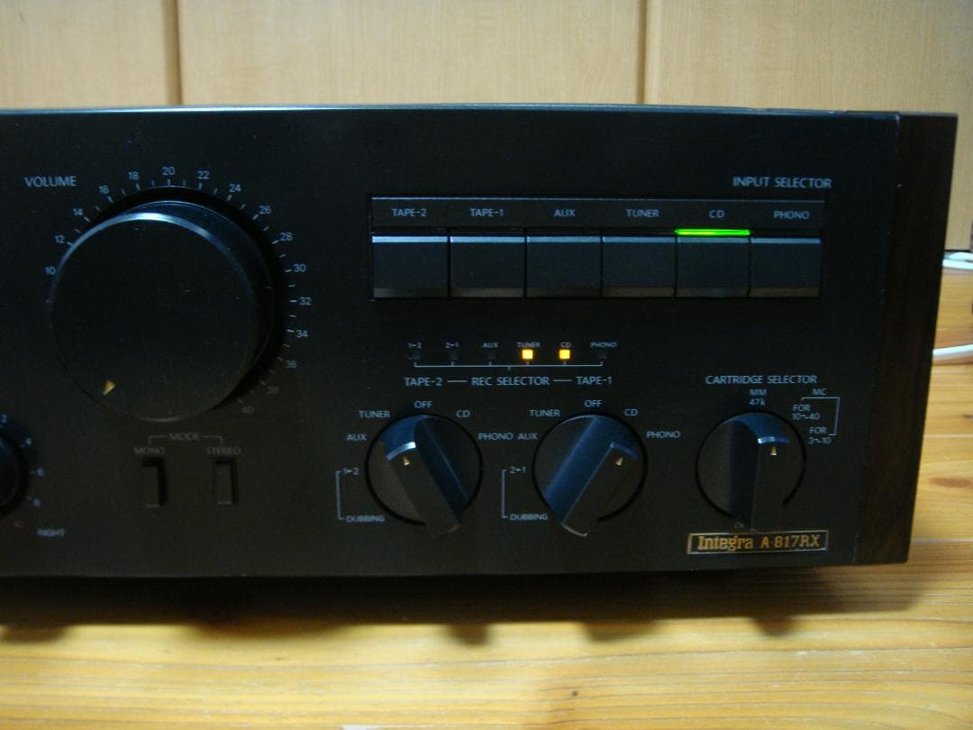 整備済 ONKYO オンキョーアンプ Integra A-817RX 木目パネル