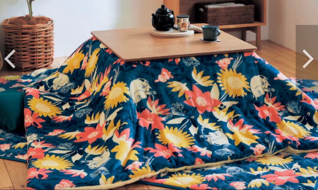 期間限定値引き　ムーミン　ミー　掛けこたつ布団　リバーシブル