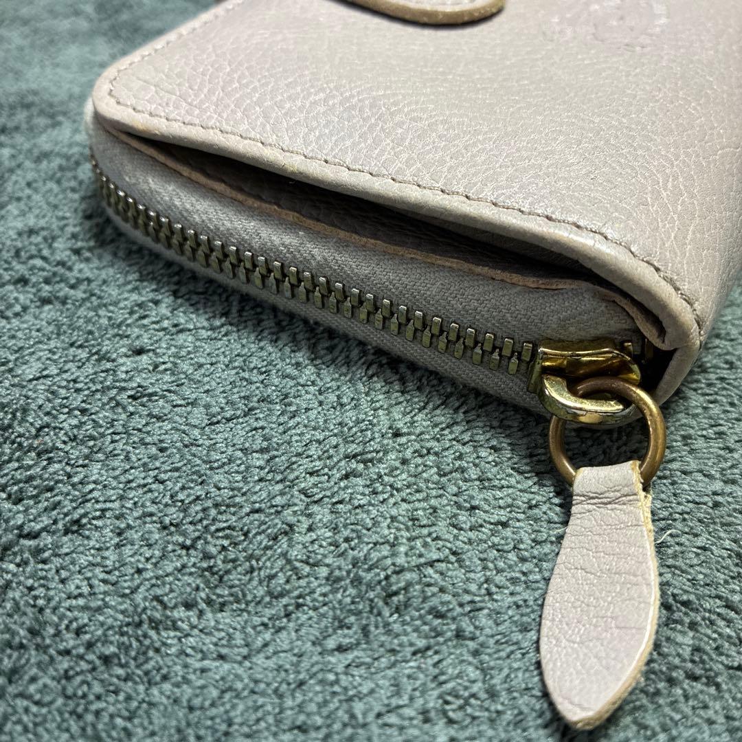 20時まで【極美品】IL BISONTE イルビゾンテ 二つ折り財布 グレー