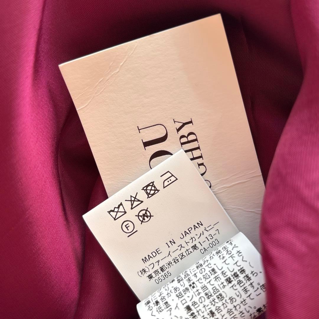 ルルウィルビー 未使用品 ネオンジャガードソフトタックスカート 総柄 サイズ2