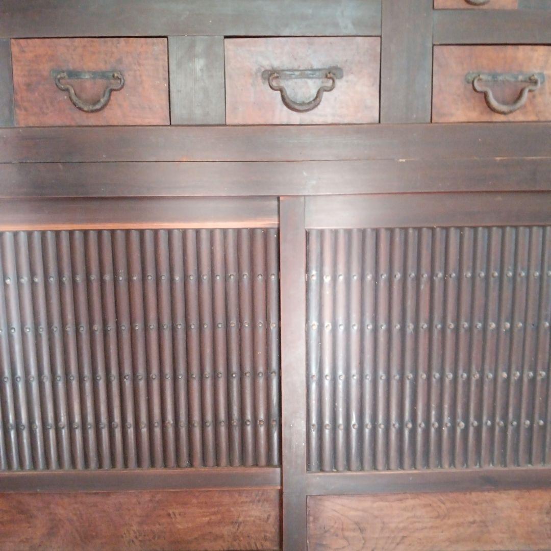 六尺近江水屋　箪笥　和箪笥　キャビネット　みずや 古家具 アンティーク 木製