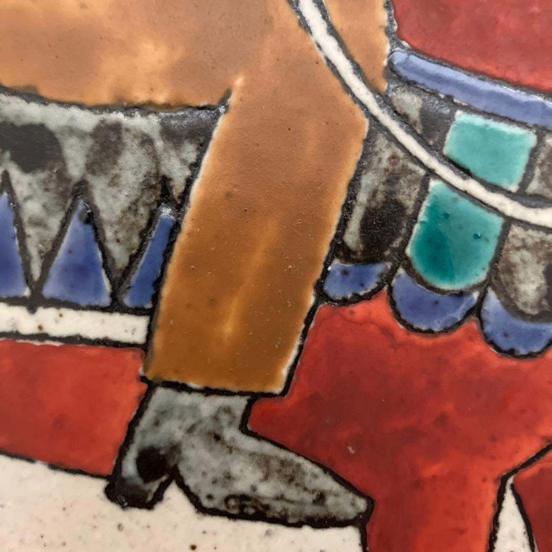 壁掛け　美濃焼　陶版画　陶版画　作家　所貞治さん　川崎千足さん　ロバ　ウマ