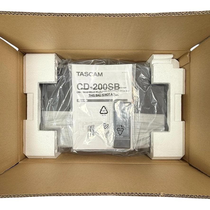未使用保管品 TASCAM CDプレーヤー SD/USB対応 CD-200SB