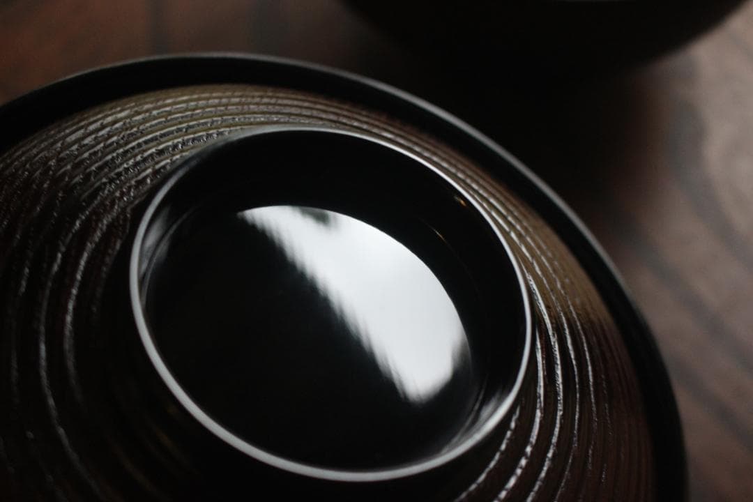 デッドストック！風情ある千筋糸目に極上宝船蒔絵の映える煮物椀2点（検輪島塗雑煮椀