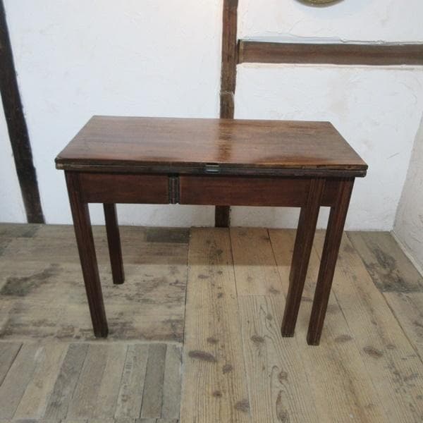 イギリス アンティーク 家具 カードテーブル ゲームテーブル 英国 6856d