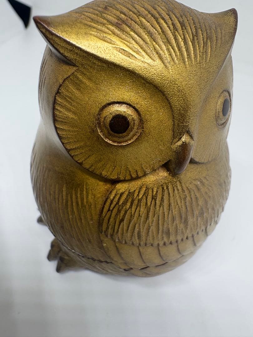 讃岐名工　篠原如雪作ふくろう香合