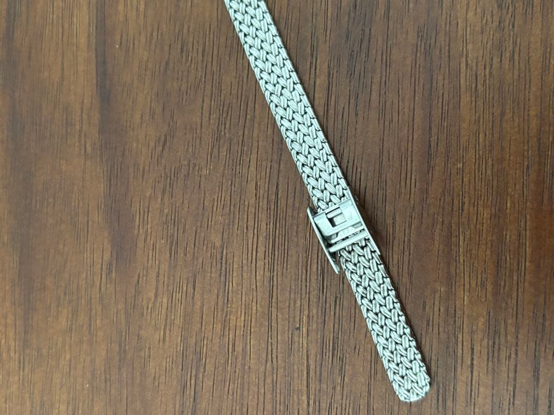 ageteアガット シルバー色 ステンレス 時計 バングル 小傷あり 電池切れ