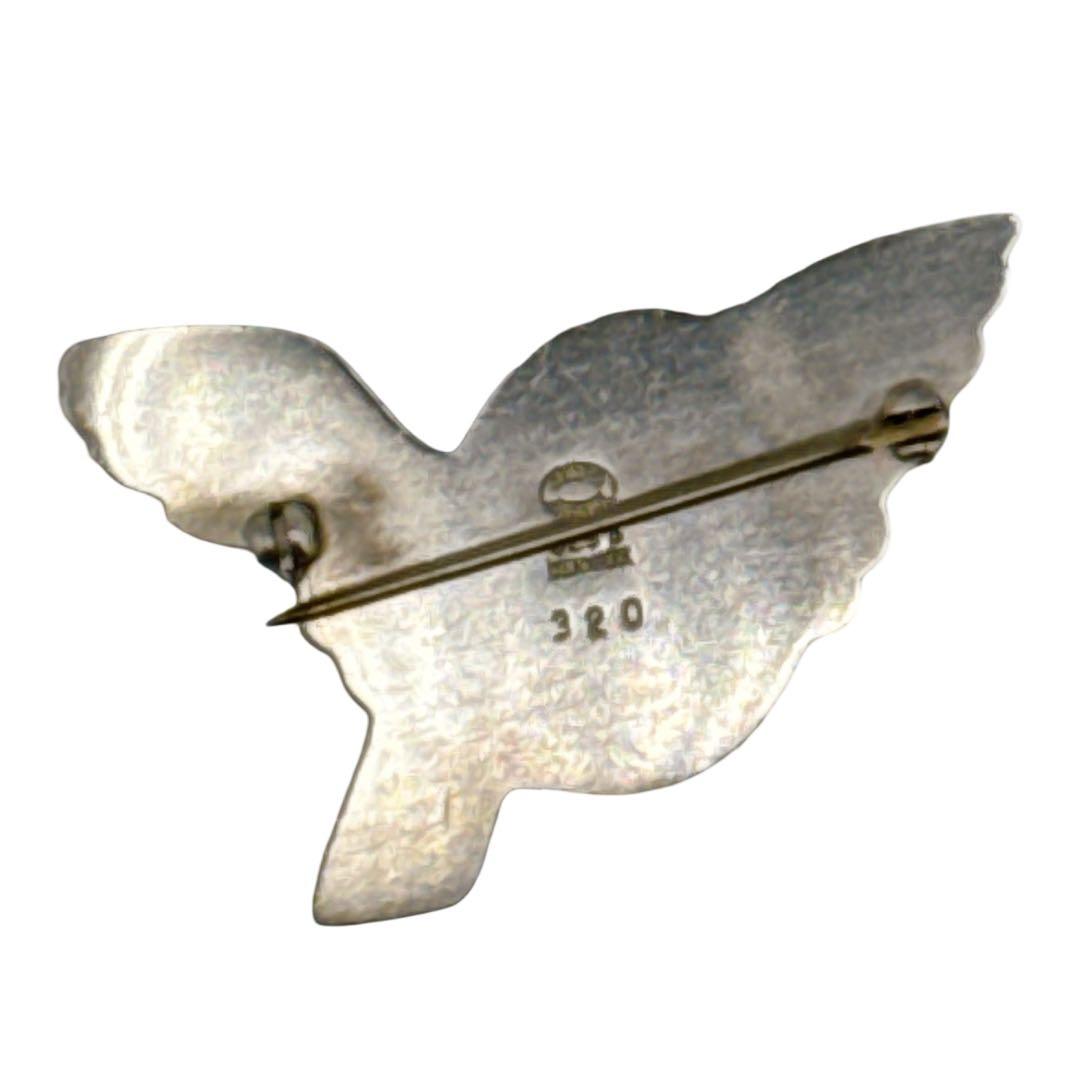 ジョージジェンセン ブローチ ピン バード 鳥 鳩 ハト ピジョン Sv925