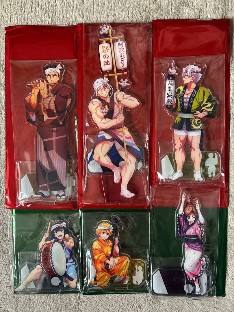 鬼滅の刃　阿波踊りアクリルスタンド6点セット