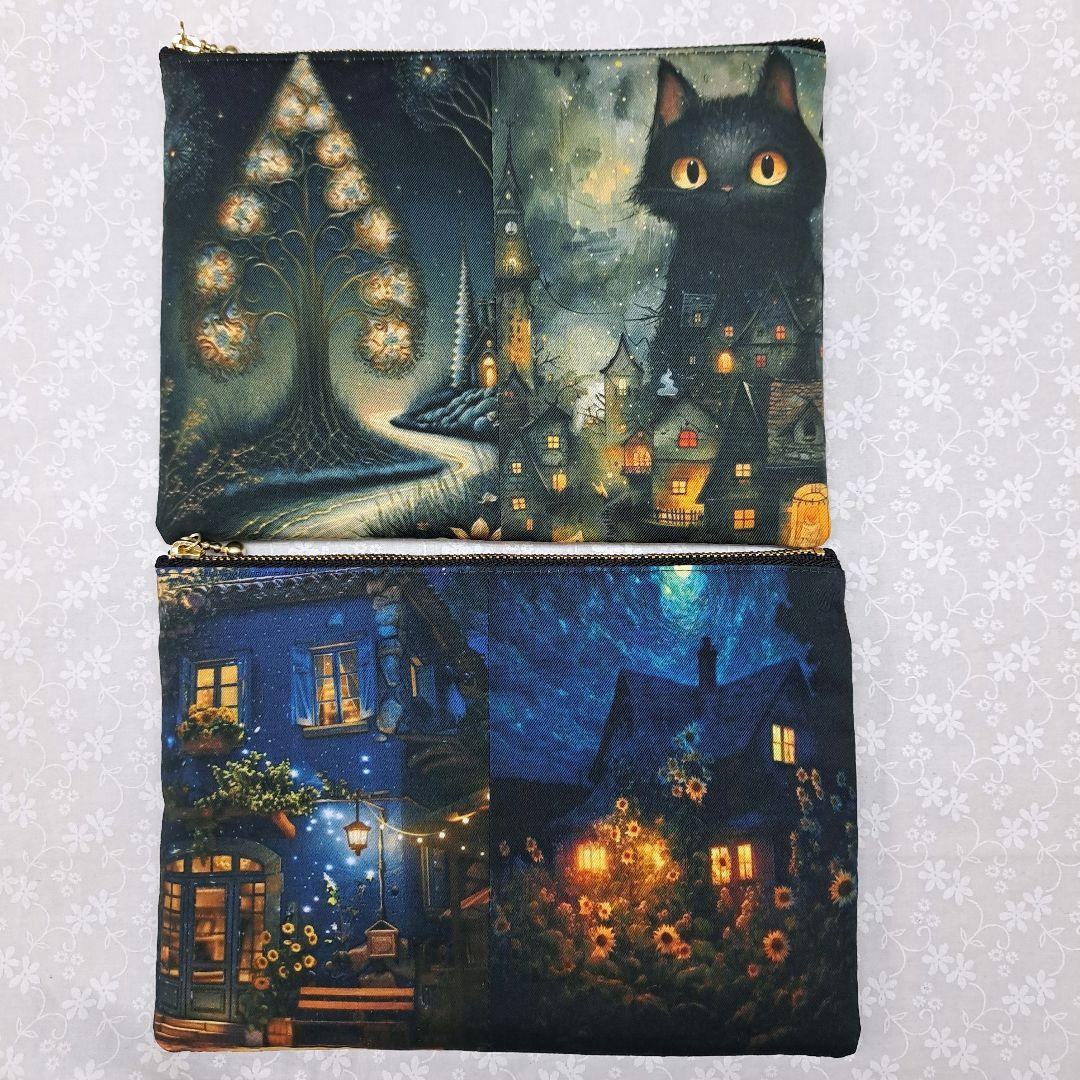 ねこのこ★プロフ必読★②ブックカバー、ポーチ