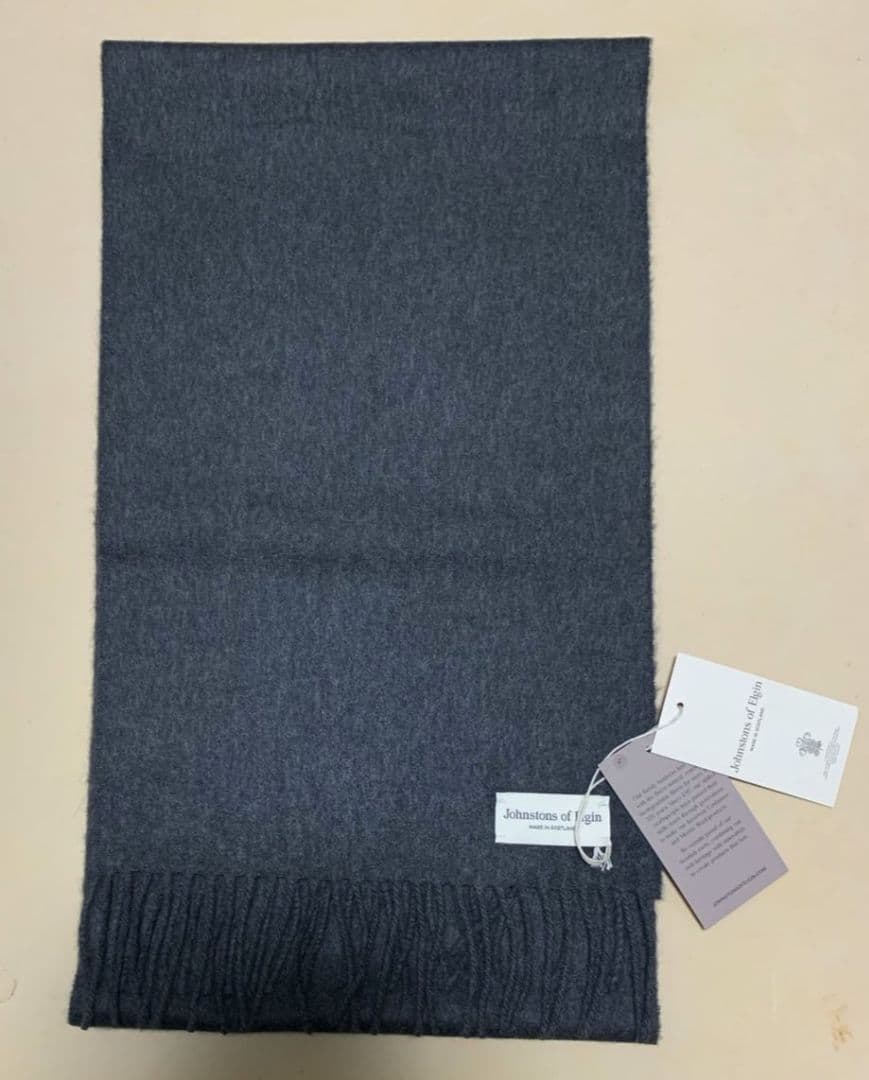 Johnstons of Elgin　無地マフラー