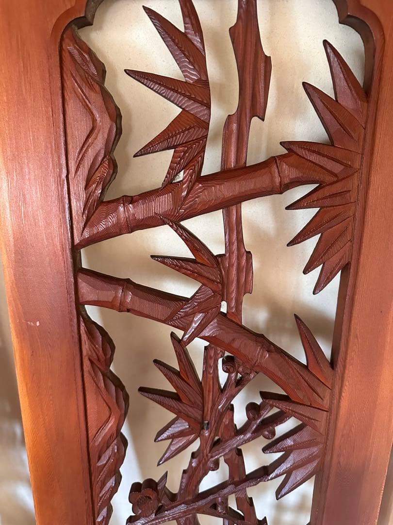 欄間　らんま　昭和　レトロ　2枚セット　レア　希少　松　木