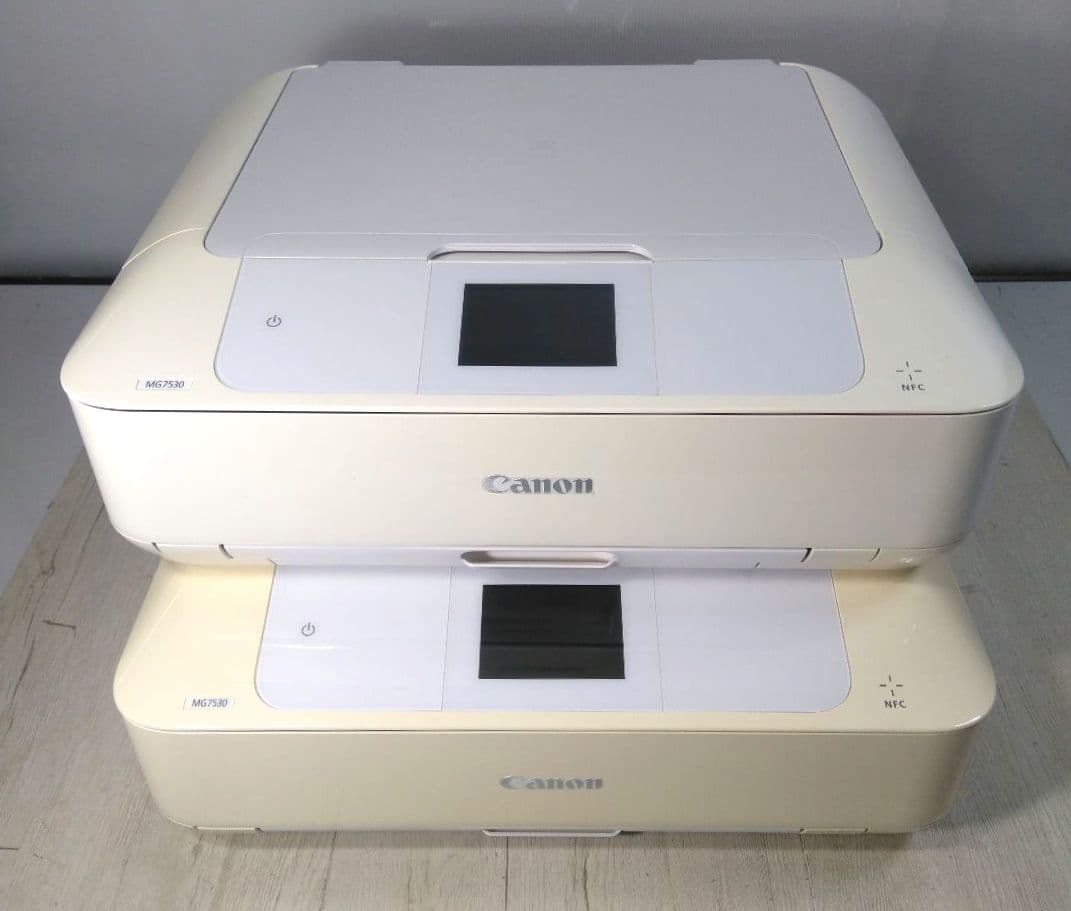 キャノン インクジェットプリンタ PIXUS MG7530 ホワイト 2台