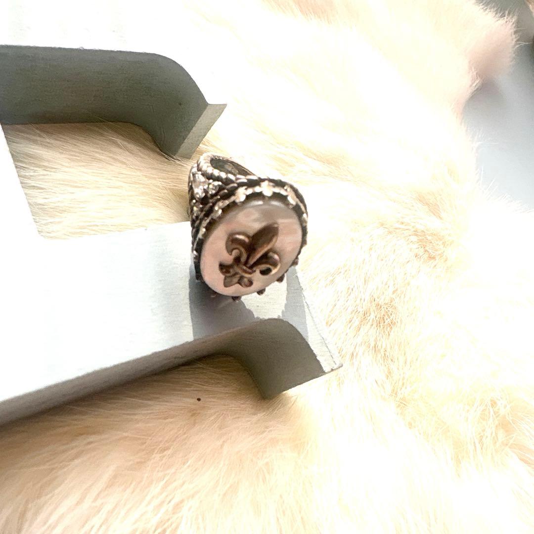 ★ PATRICK COX パトリックコックス 白蝶貝り ング サイズ15.5号