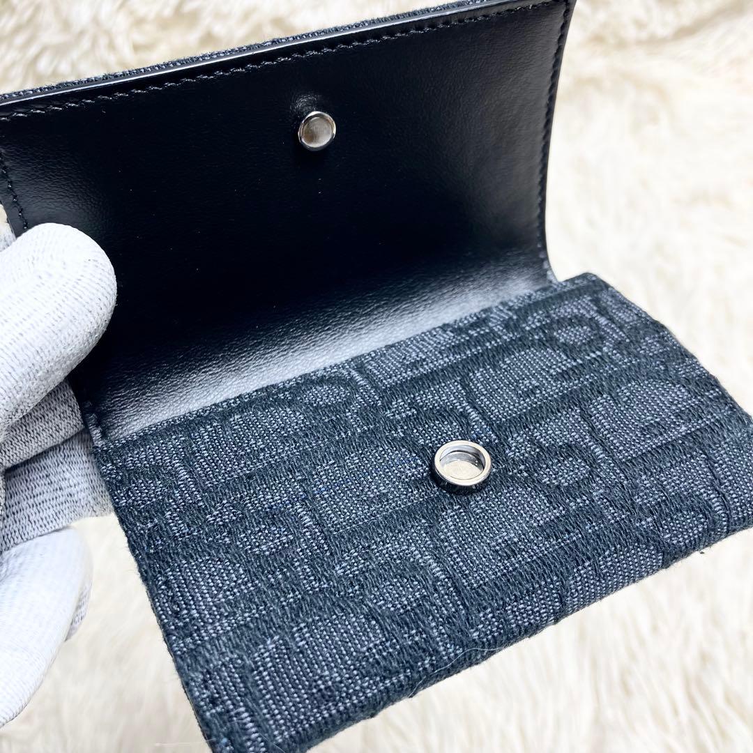 【極美品】 クリスチャンディオール キーケース オブリーク