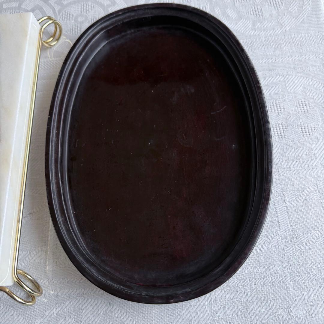 超限定出品‼️端渓硯『DRAGON双龍蛋形硯』」昇竜蛋形金星唐木箱蓋証明書付1点③