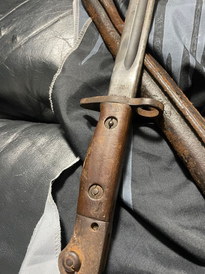 1907年製鞘付き 日本？模造刀　銃剣？