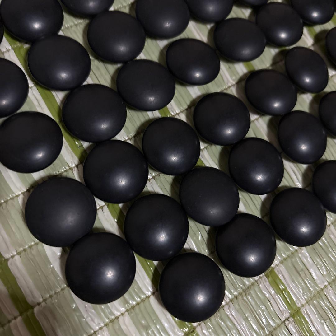 囲碁　碁石　駒　蛤　ハマグリ　那智黒　35号　工芸品